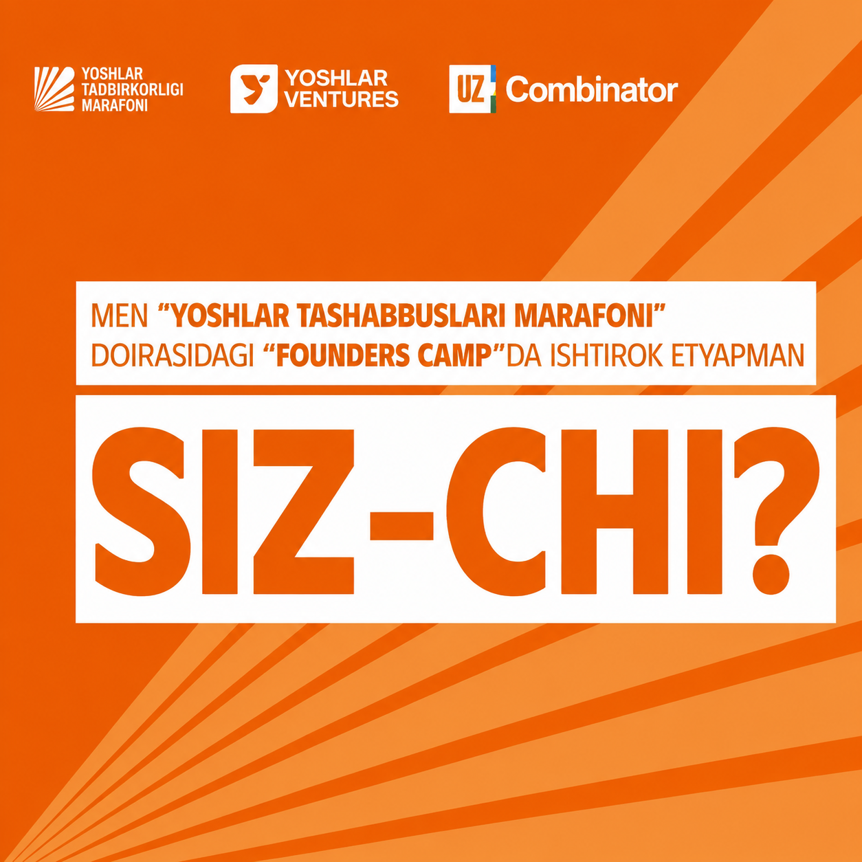 Founders Camp by UzCombinator
