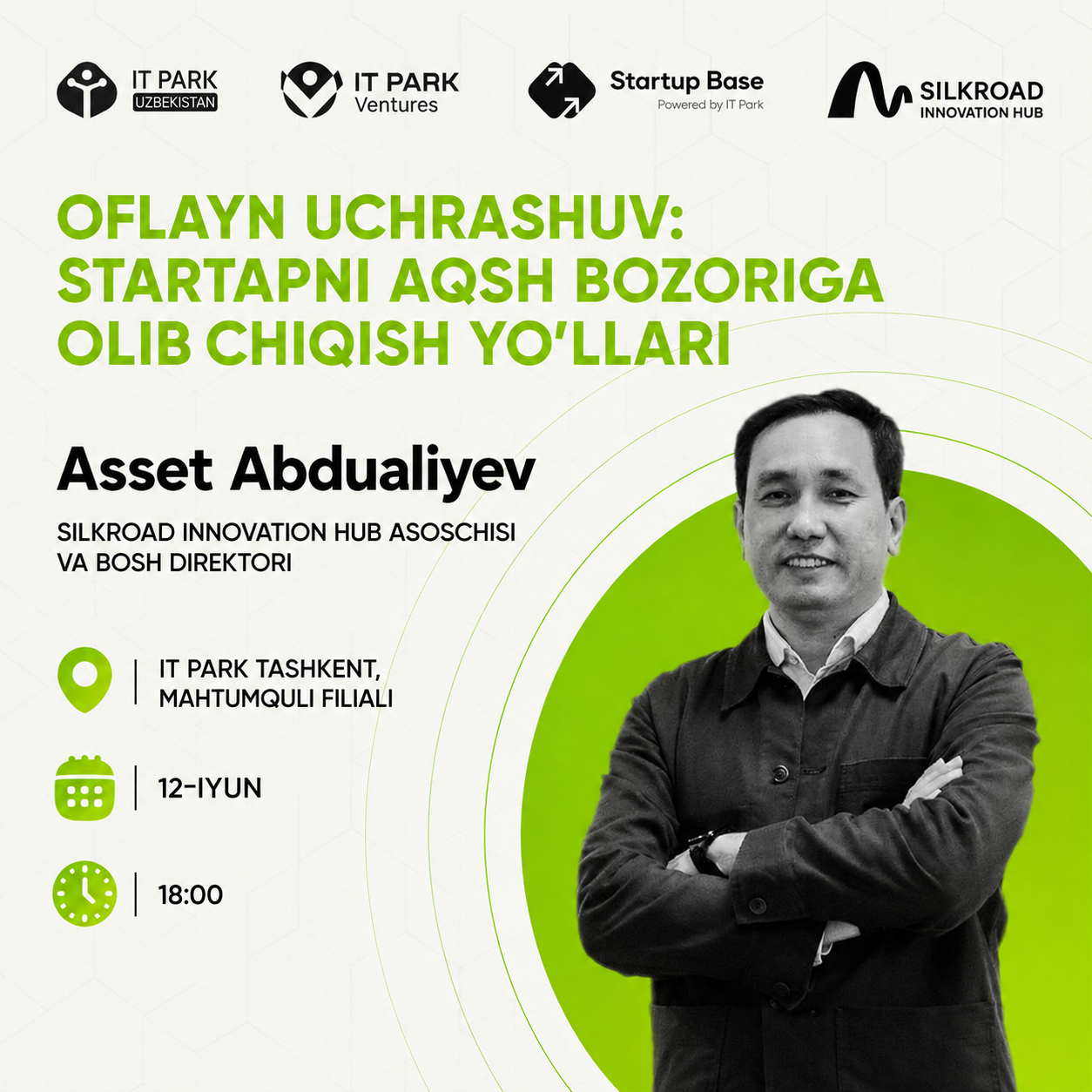 Meeting with Asset Abdualiyev: How to Enter the US Market