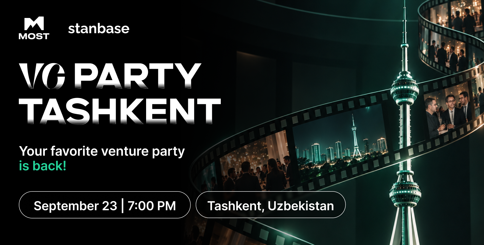 VC Party returns to Tashkent on September 23, 2026, for investors and startup founders